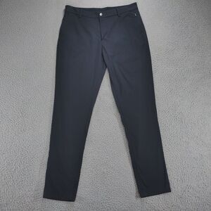 Birddogs Pants Mens 34x32 Navy Boom Performance Slim Fit Mid Rise Slash Pockets